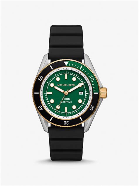 michael kors marine avec fourrure|Oversized Maritime Silicone Watch .